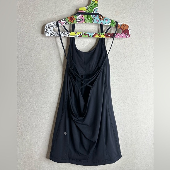 LULULEMON Flow And Go Tank II Black Size 4 - Picture 2 of 2